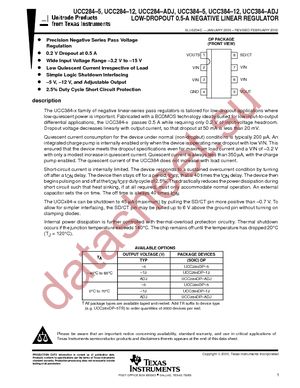 UCC384DP-12 datasheet  